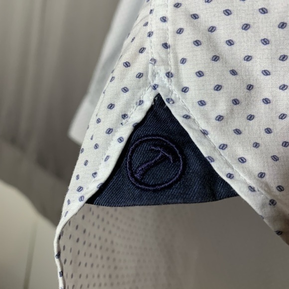 Hammer Made Button Down Dress Shirt Black Dots - Picture 5 of 10